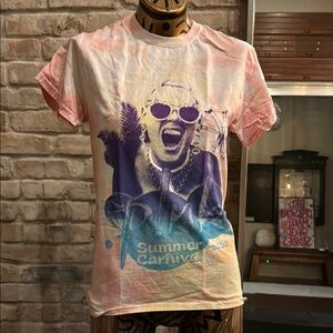 Pink Summer Carnival Graphic T-Shirt -S